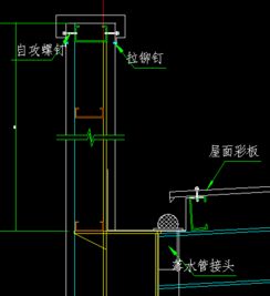 钢结构厂房室内天沟做法示图